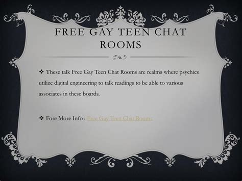 Gay Teen Chat